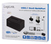 Docking Station USB3.1 Gen2 per HDD/SSD SATA da 2.5''/3.5'' Nero