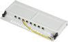 Mini Panello Patch Cat.6, schermato, 0,5U, 8 Porte, Grigio