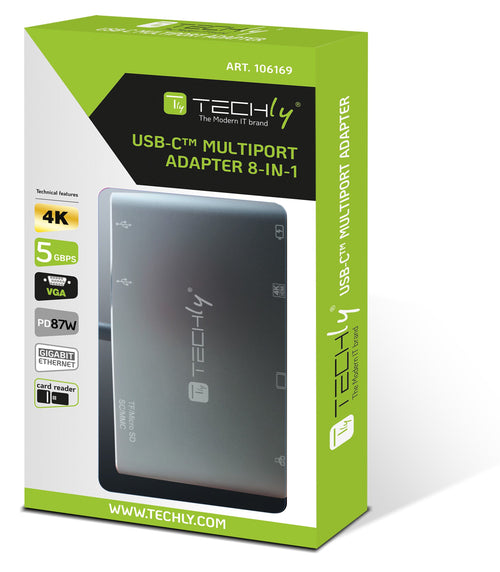 Docking Station USB-C&trade SuperSpeed Multiporta USB HDMI VGA RJ45 MicroSD
