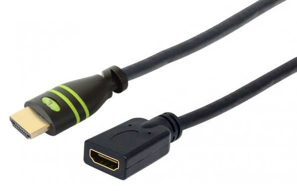 Cavo Prolunga HDMI&trade High Speed con Ethernet 4K 30Hz M/F 0,2 m
