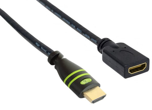 Cavo Prolunga HDMI&trade High Speed con Ethernet 4K 30Hz M/F 0,2 m