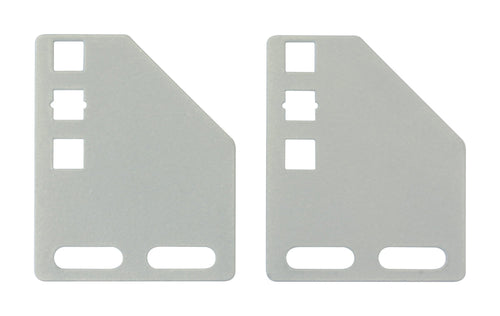 Staffe per Montaggio Verticale su Montanti Rack Silver