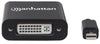 Convertitore Attivo MiniDP M a DVI F 15cm 4K Nero