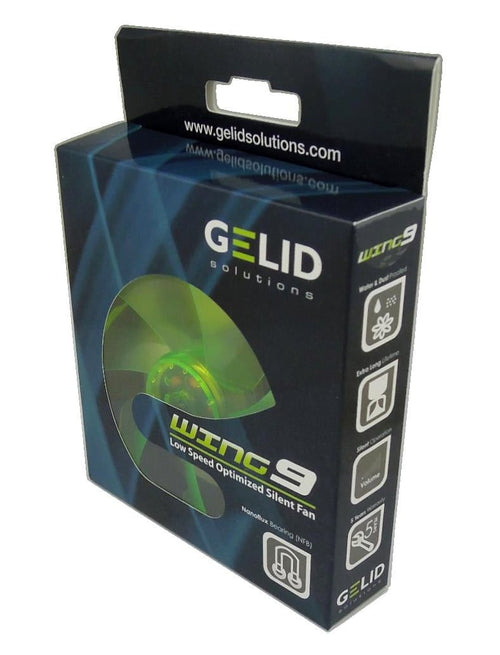 Ventola Wing 92x92x25 12V Verde