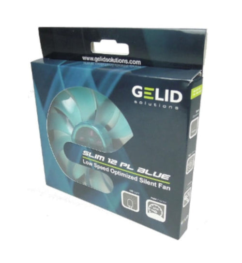 Ventola Slim 120x120x15,8 12V PL Blu