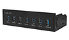 Hub USB Interno 5,25'' 7 porte USB 3.0 con Ricarica Veloce