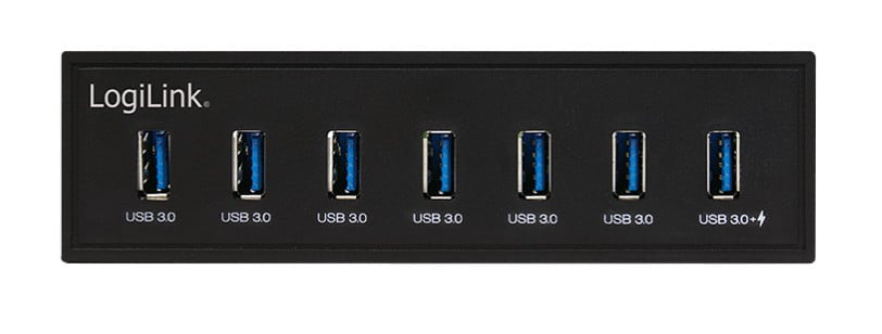 Hub USB Interno 5,25'' 7 porte USB 3.0 con Ricarica Veloce