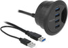 Hub USB 3.0 4 porte In-Desk Diametro 6 e 8 cm