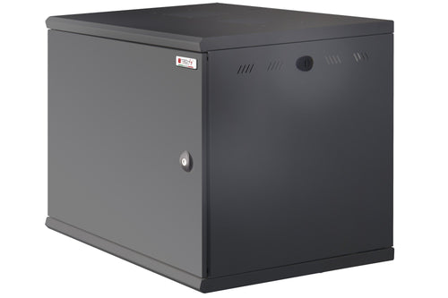 Armadio Rack 19'' a muro 6U sezione unica P 500mm Porta Cieca Nero