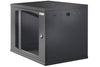 Armadio Rack 19'' a muro 10U sezione unica P 600mm Porta Grigliata Nero