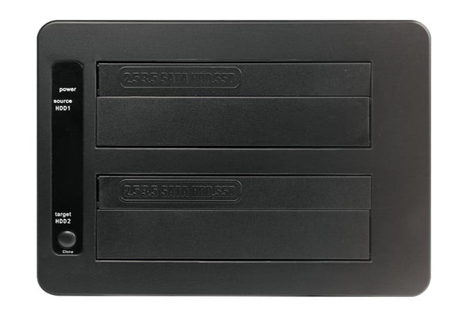 Docking Station USB3.0 Doppio Slot HDD/SSD SATA da 2.5''/3.5'' Nero