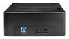 Docking Station USB3.0 Doppio Slot HDD/SSD SATA da 2.5''/3.5'' Nero