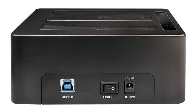 Docking Station USB3.0 Doppio Slot HDD/SSD SATA da 2.5''/3.5'' Nero