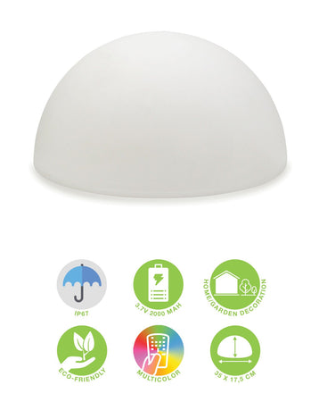 Lampada LED Multicolore a Mezza Sfera