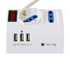 Multipresa da Tavolo 3 Posti con Porte USB