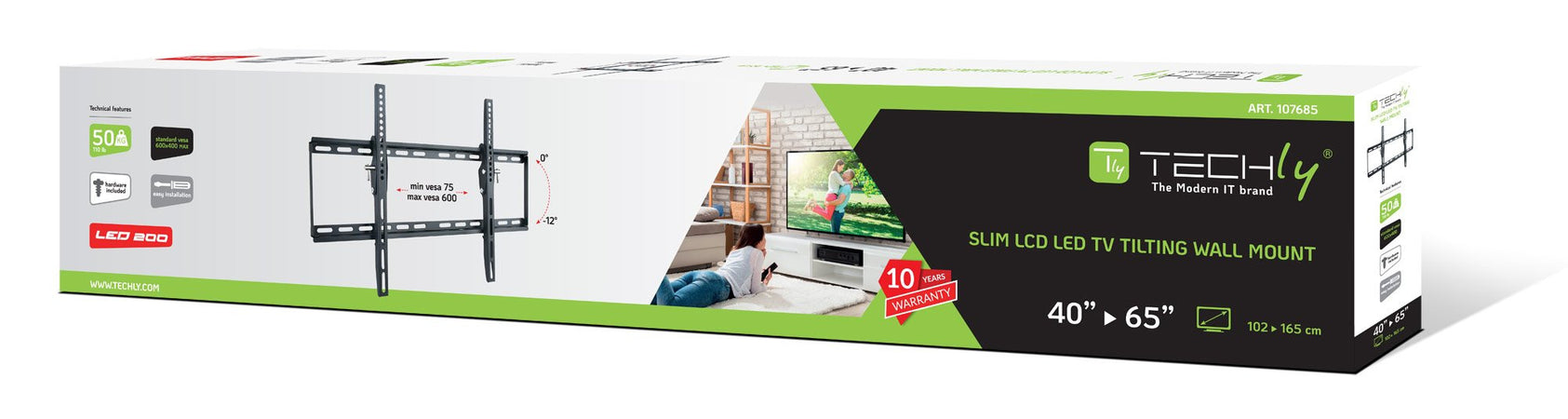 Staffa a Muro Inclinabile TV LED LCD 40-65''