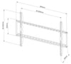 Staffa a Muro Fissa Slim TV LED LCD 42-80''