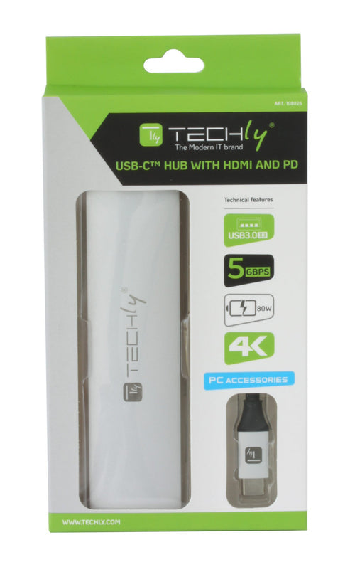 Hub USB-C&trade SuperSpeed 3 Porte USB3.0 con HDMI 4K e PD