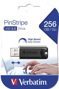 Memoria USB 3.0 PinStripe da 256Gb Colore Nero
