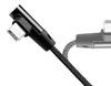 Cavo USB Micro-B Maschio Angolato/USB-A Maschio Dritto 0,3 metri Nero