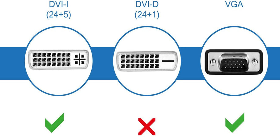 Adattatore Video Analogico DVI-I Maschio a VGA Femmina