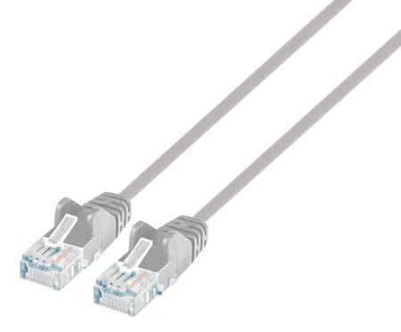 Cavo patch di rete Cat6 UTP Slim 0,5 m grigio
