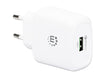 Caricatore USB da Muro QC3.0 18W Quick Charge&trade Bianco