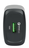 Caricatore USB da Muro QC3.0 18W Quick Charge&trade Nero