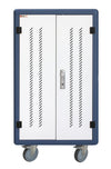 Carrello Stazione di Ricarica Ventilato 30 Notebook o Smartphone Bianco/Blu