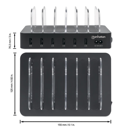 Docking Station Stazione di ricarica 6 porte USB