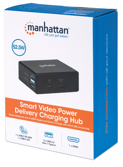 Hub USB-C&trade con funzione di ricarica Power Delivery 45W