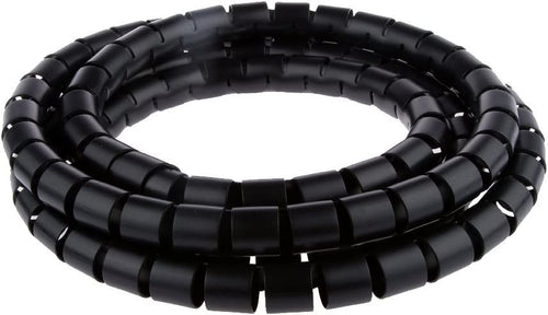 Guaina Raccoglicavi Diametro 25mm a Spirale 20m Nero
