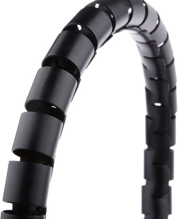Guaina Raccoglicavi Diametro 25mm a Spirale 20m Nero