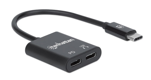 Adattatore Audio USB-C&trade Maschio 2x USB-C&trade Femmina