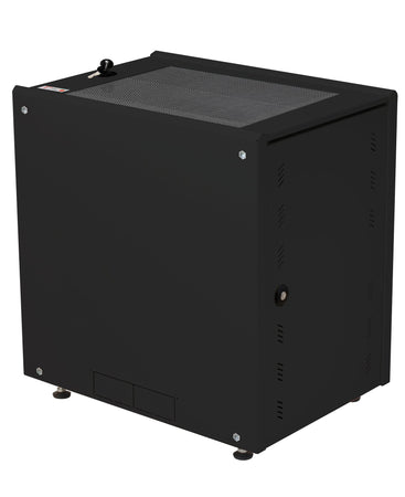 Armadio Rack 19'' ideale per Accumulatori Fotovoltaico 8U P600mm Nero