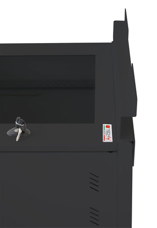 Staffe a Parete per Fissaggio Armadio Serie EE Nero