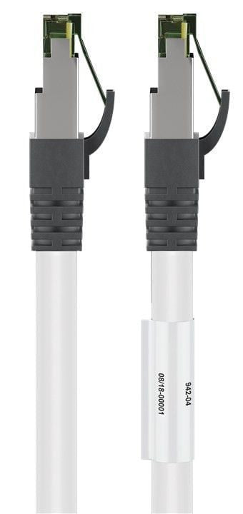 Cavo di rete Patch in rame Cat. 8.1 Bianco SFTP LSZH 1m