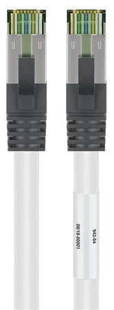 Cavo di rete Patch in rame Cat. 8.1 Bianco SFTP LSZH 1m