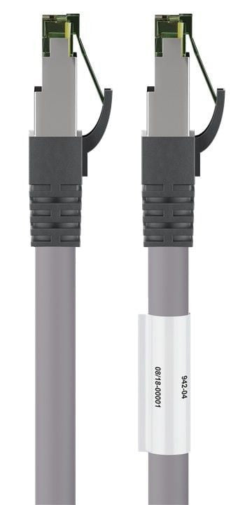 Cavo di rete Patch in rame Cat. 8.1 Grigio SFTP LSZH 1m