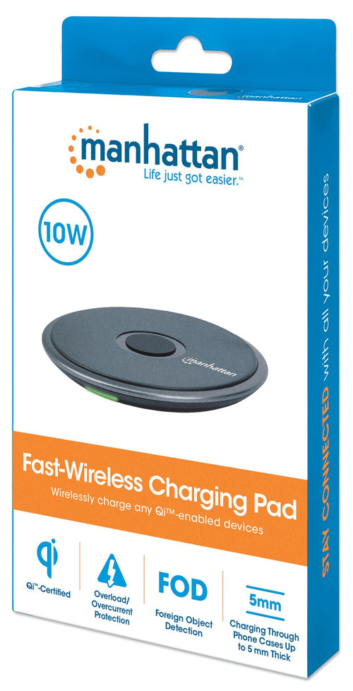 Pad di Ricarica Wireless Veloce 10W Nero