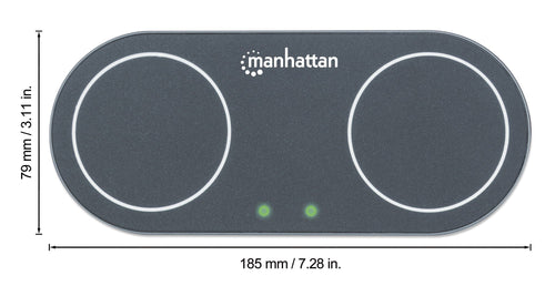 Doppia Stazione di Ricarica Wireless 30W
