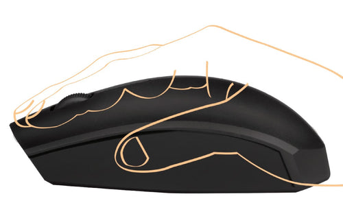 Mouse Bluetooth v4.2 Wireless 2.4GHz Dual-Mode 1200 dpi Nero