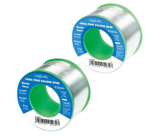 Stagno in Rotolo per Saldatura Senza Piombo Rame 0,7% &oslash 0,56 mm 100g