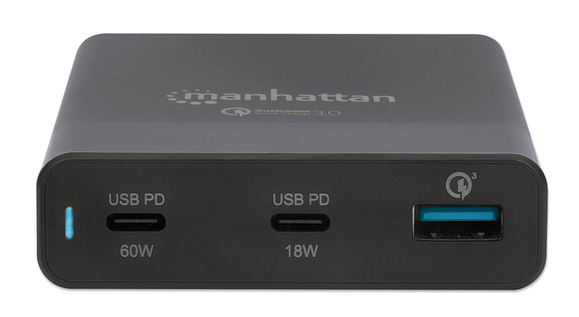 Stazione di ricarica USB-C&trade PD 65W Nero