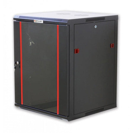 Armadio Rack 19'' a muro 15 unit&agrave sezione unica prof. 600mm Nero