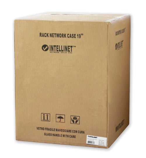 Armadio Rack 19'' a muro 20 unità sezione unica prof. 600mm Nero