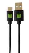 Cavo USB A Maschio 2.0 / USB-C&trade Maschio 0,1m Nero