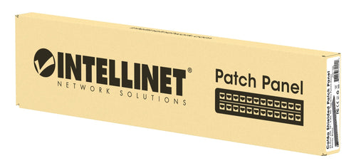 Pannello Patch 24 Posti 19'' 0.5U Cat6a Schermato Nero