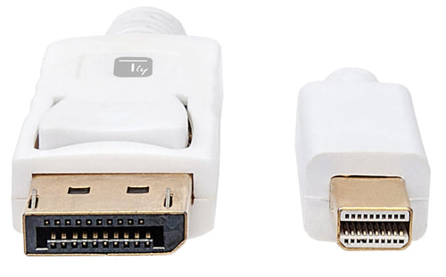 Cavo Mini DisplayPort Maschio a DisplayPort Maschio 4K 60Hz 2m Bianco