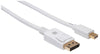 Cavo Mini DisplayPort Maschio a DisplayPort Maschio 4K 60Hz 2m Bianco